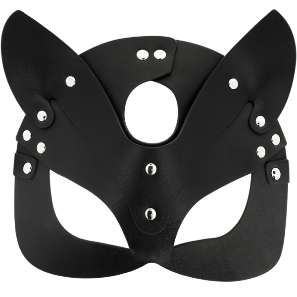 COQUETTE CHIC DESIRE - MÁSCARA DE COURO VEGANO COM ORELHAS DE GATO - Imagen 3