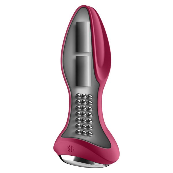 SATISFYER ROTATOR PLUG 2+ VIBRATING PLUG APP - RED - Image 2