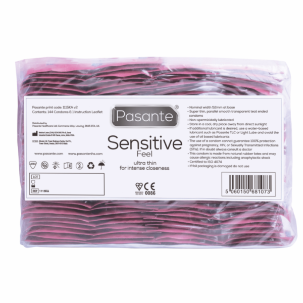 ATRAVÉS DE Preservativos ULTRAFINOS SENSÍVEIS 144 UNIDADES - Image 2