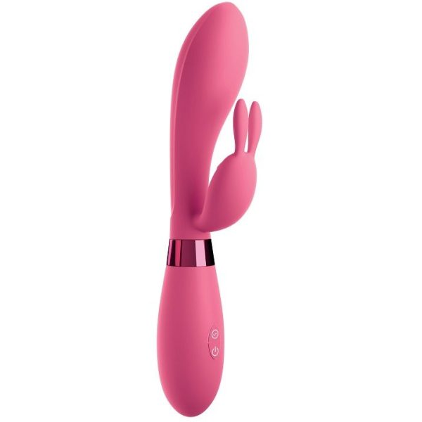 OMG SELFIE SILICONE VIBRATOR COELHO ROSA