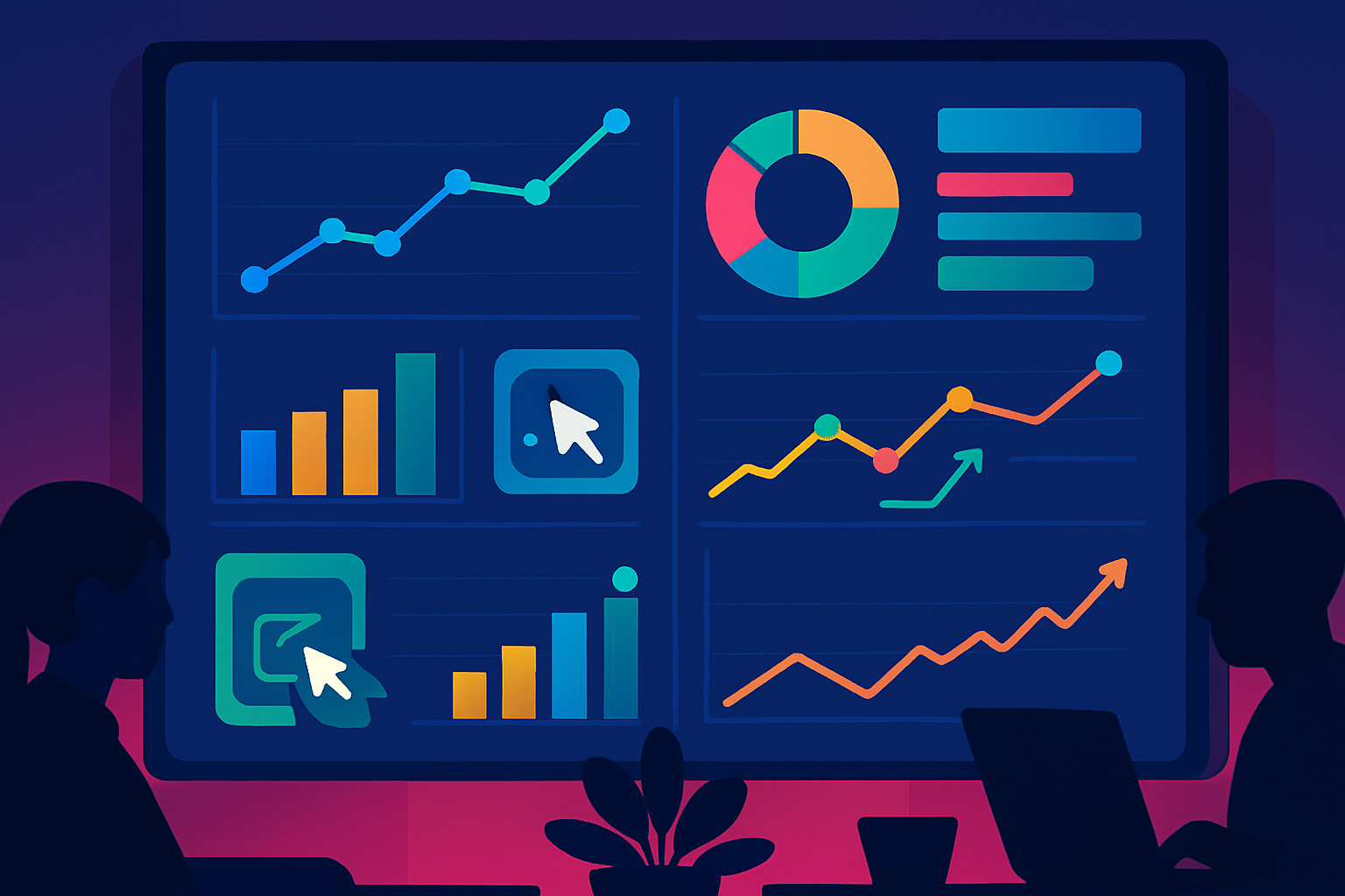 AI-powered dashboards bring together live campaign metrics and seamless bid automation.
