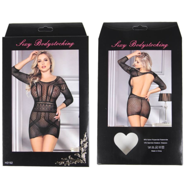 QUEEN LINGERIE NET-DRESS BODYSTOCKING SL - Image 4