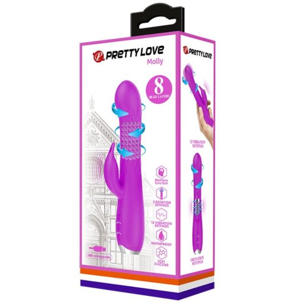 FUNÇÃO ROTATIVO DO VIBRADOR PRETTY LOVE Molly RECARREGÁVEL - Image 7