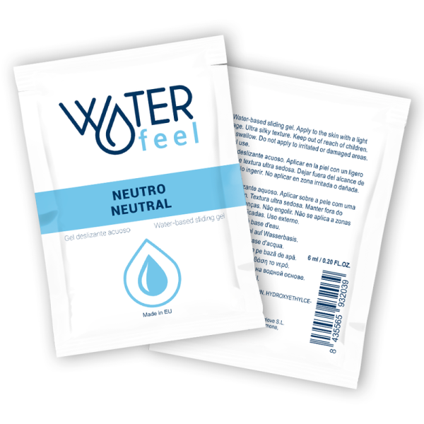 WATERFEEL - GEL DESLIZANTE NEUTRO À BASE DE ÁGUA 6 ML