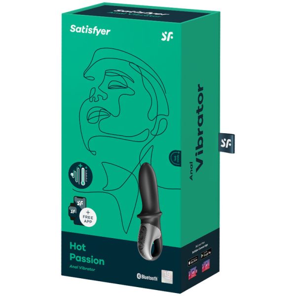 SATISFYER HOT PASSION ANAL VIBRATOR APP - BLACK - Image 4