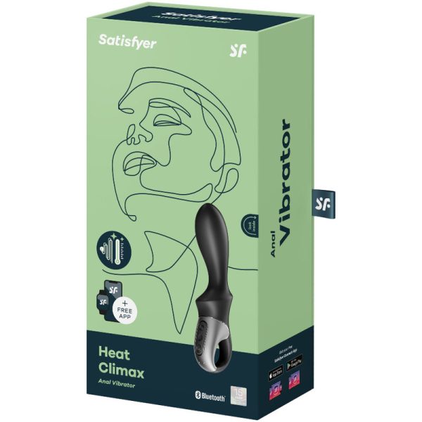 SATISFYER HEAT CLIMAX ANAL VIBRATOR APP - BLACK - Image 4