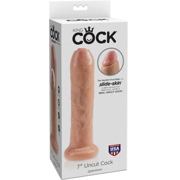 KING COCK REALISTIC DILDO UNCUT CARNE 21 CM - Image 5