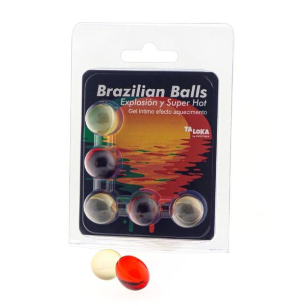 TALOKA - 5 BOLAS BRASILEIRAS GEL EXCITANTE EFEITO SUPER QUENTE