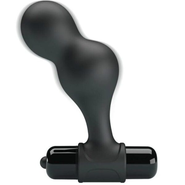 MR PLAY - PLUG ANAL VIBRANTE DE SILICONE PRETO - Image 2