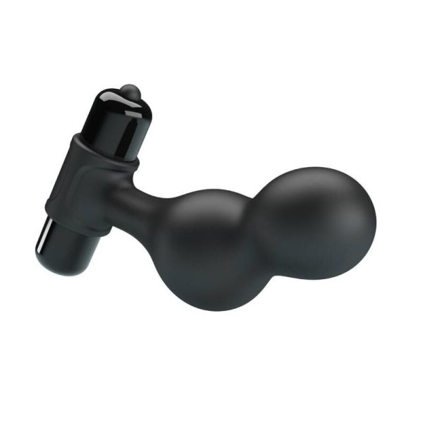 MR PLAY - PLUG ANAL VIBRANTE DE SILICONE PRETO - Image 5