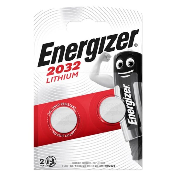 BOTÃO DE LÍTIO ENERGIZADOR CR2032 3V 2 UNIDADE