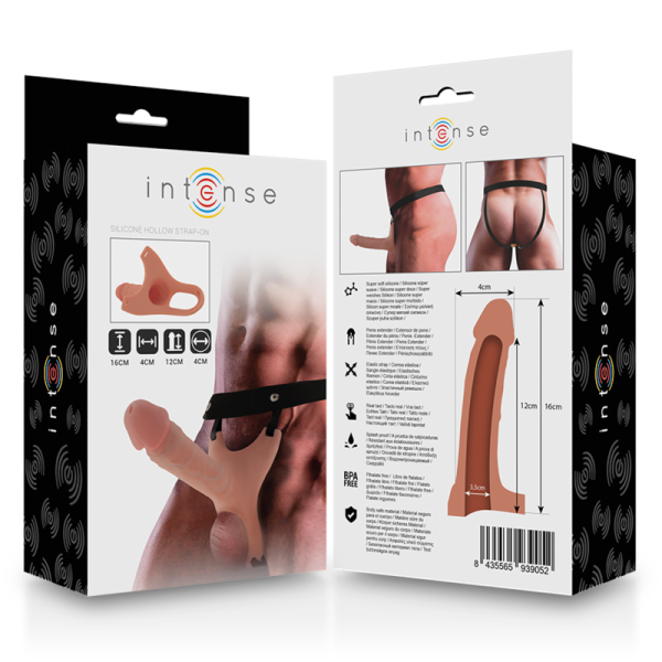 INTENSO - EXTENSO DE SILICONE OCO STRAP-ON 16 X 3,5 CM - Image 9