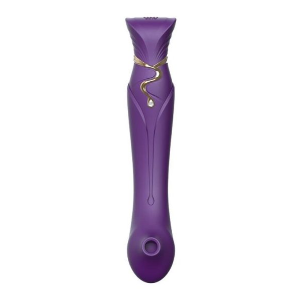 ZALO - QUEEN SET PULSE WAVE CLIT STIM ROXO - Image 5