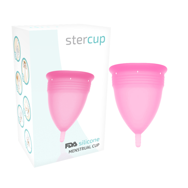 TAÇA STERCUP MENSTRUAL TAMANHO S COR-DE-ROSA SILICONE FDA