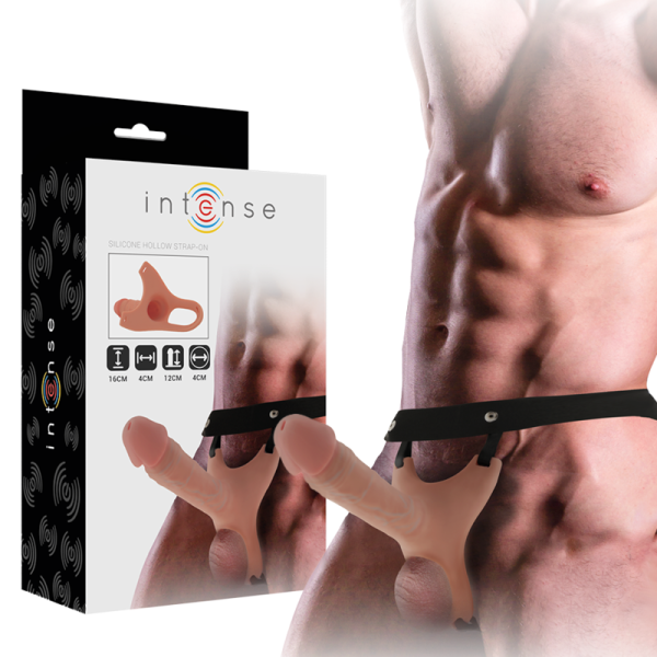 INTENSO - EXTENSO DE SILICONE OCO STRAP-ON 16 X 3,5 CM - Image 2