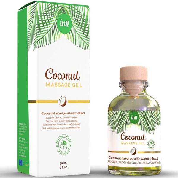 INTT - GEL DE MASSAGEM VEGANO COM SABOR DE COCO E EFEITO AQUECENTE - Image 2