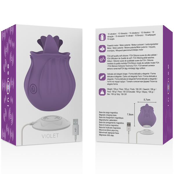 INTENSE - VIOLET CL TORIS STIMULATOR 10 VIBRATIONS LILÁS - Image 6