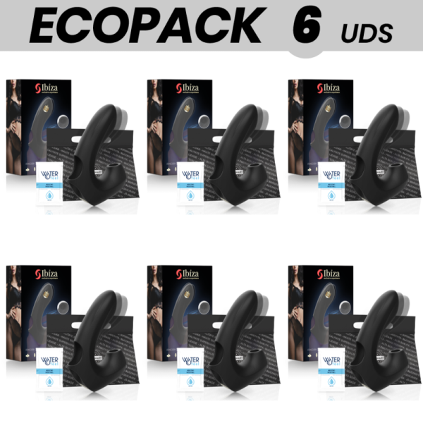 ECOPACK 6 UNIDADES - VIBRADOR SUCÇÃO DEDAL IBIZA