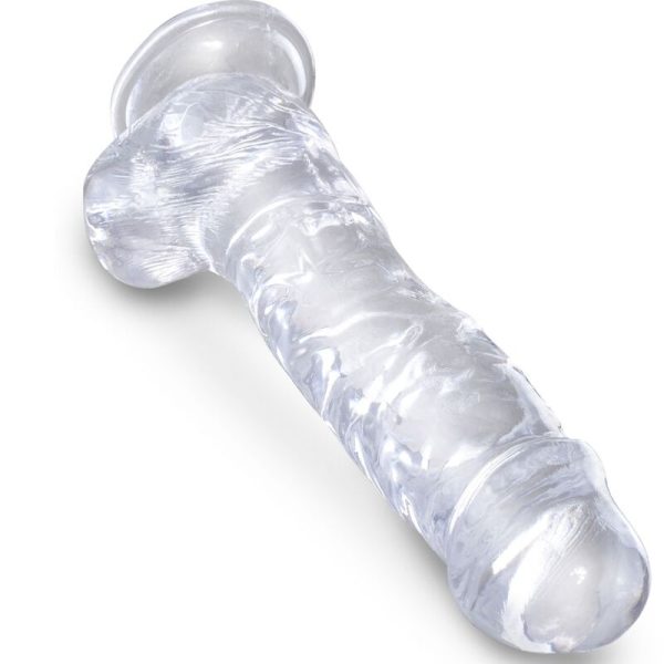 KING COCK CLEAR - PÊNIS REALISTACOM BOLAS 16,5 CM TRANSPARENTE - Image 3