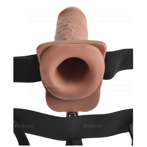 SÉRIE FETISH FANTASY - ARNÊS AJUSTÁVEL PÊNIS REALISTA COM BOLAS RECARREGÁVEIS E VIBRADOR 17,8 CM - Image 3