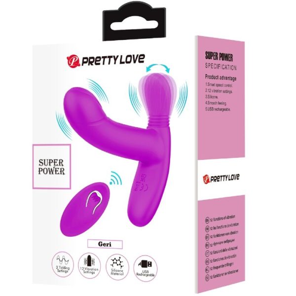 PRETTY LOVE - GERI CLITORIS MASSAGER ROSA CONTROLE REMOTO - Image 9