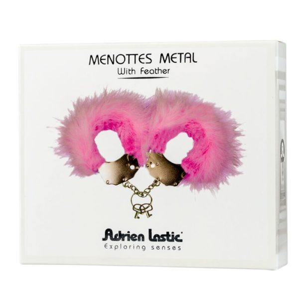 ADRIEN LASTIC - ALGEMAS DE METAL COM PENAS ROSA - Image 3