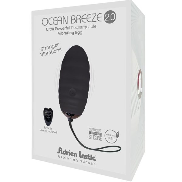 ADRIEN LASTIC - OCEAN BREEZE 2.0 OVO VIBRATÓRIO RECARREGÁVEL CONTROLE REMOTO PRETO - Image 4