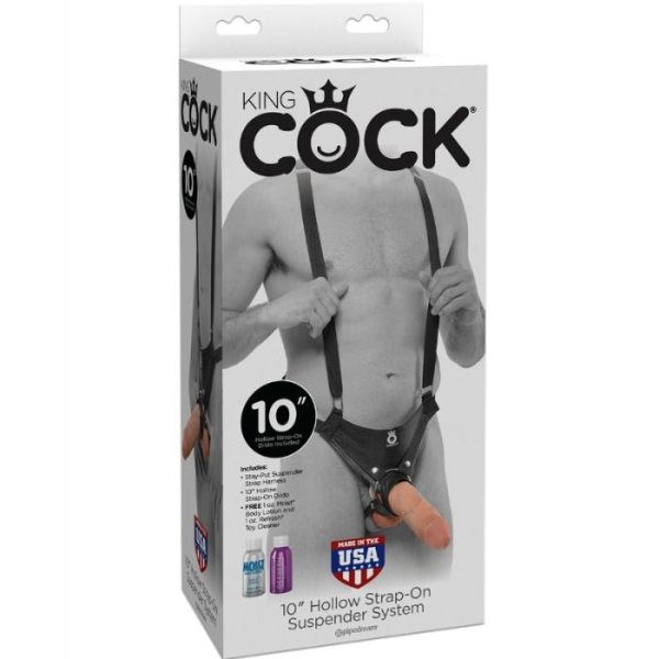 KING COCK 25,5 CM HOLLOW STRAP-ON SUSPENDER SYSTEM CARNE - Image 2