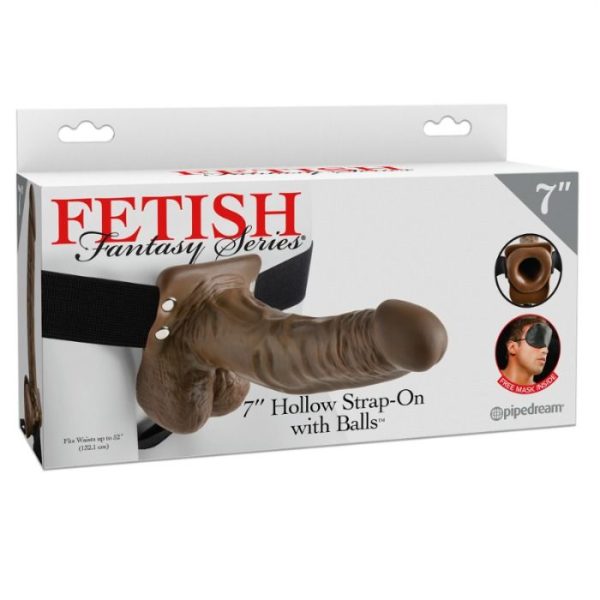 FETISH FANTASY SERIES 7" STRAP-ON OCO COM BOLAS - Image 2