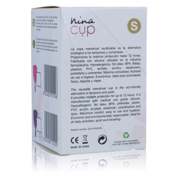 NINA CUP MENSTRUAL CUP TAMANHO ROSA - Image 3