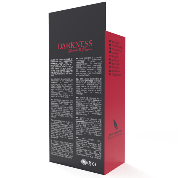 DARKNESS - MÁSCARA DE SUBMISSÃO DE BDSM BOCA E OLHOS PRETA - Image 4