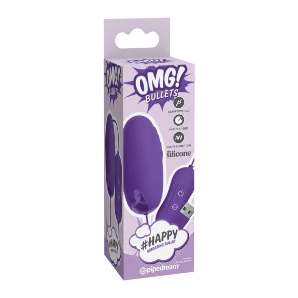 OMG HAPPY POWERFUL LILAC VIBRATOR BULLET - Image 3