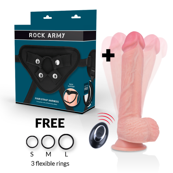 ROCKARMY - ARCOTE + VIBRADOR DE SILICONE LÍQUIDO PREMIUM APACHE CONTROLE REMOTO 22CM - Image 2