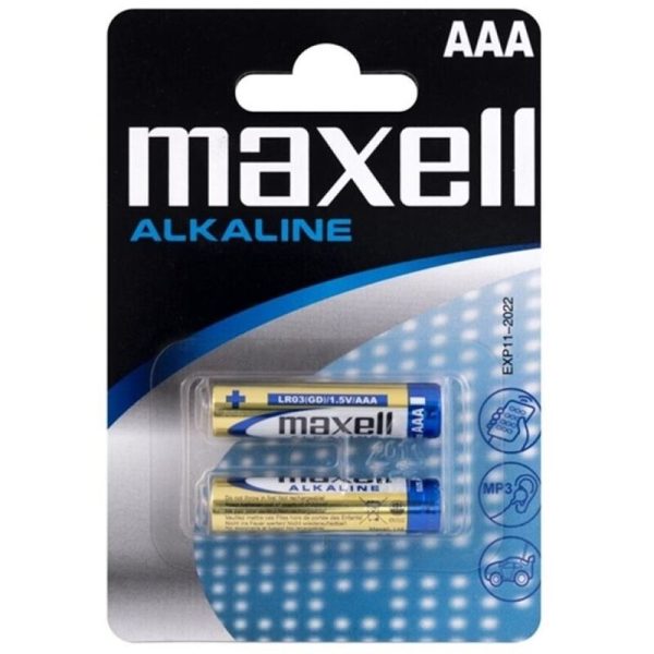 MAXELL ALKALINE BATTERY AAA LR03 BLISTER * 2