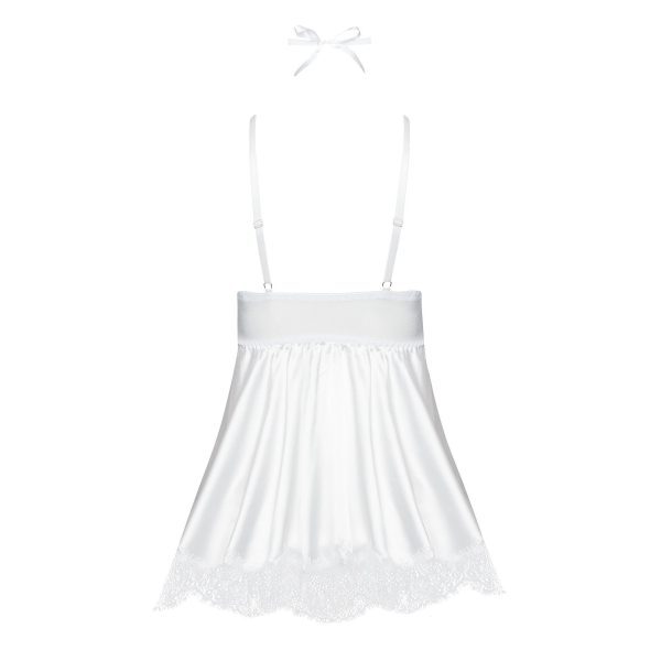 CAMISA DE NOITE E TANGA EVE BRANCO BEAUTY NIGHT FASHION - Image 7