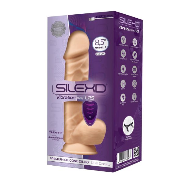 VIBRADOR REALISTA COM ROTAÇÃO E COMANDO SILEXD FLESH MODELO 1 8.5" SILEXD - Image 4