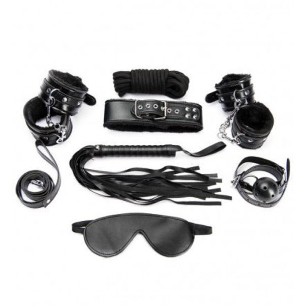 CONJUNTO DE BONDAGE PRETO ARGUS FETISH - Image 3