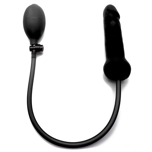 DILDO INSUFLÁVEL DONG DE SILICONE OUCH! PRETO - Image 2