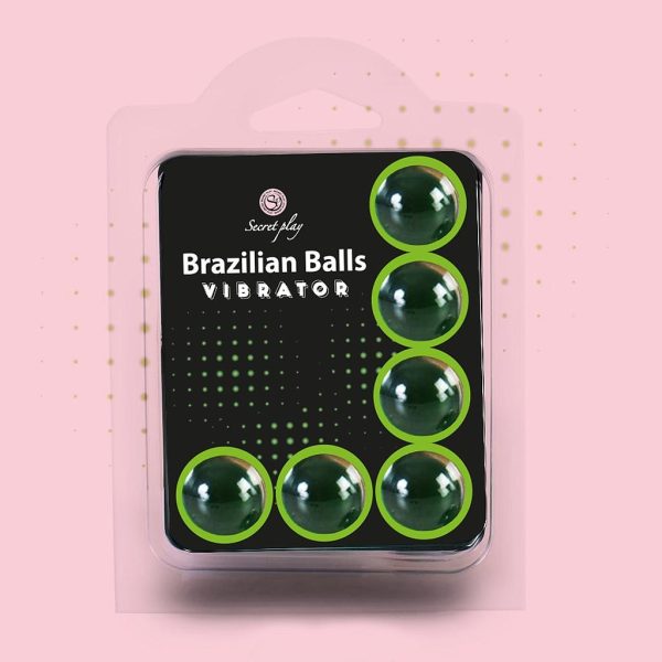 BOLAS LUBRIFICANTES BRAZILIAN BALLS SHOCK EFEITO VIBRADOR 6 x 4GR - Image 3