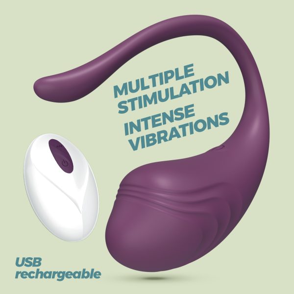 OVO VIBRATÓRIO RECARREGÁVEL COM COMANDO TAMAGO CRUSHIOUS ROXO - Image 10