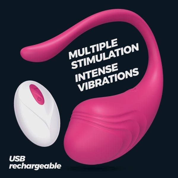 OVO VIBRATÓRIO RECARREGÁVEL COM COMANDO TAMAGO CRUSHIOUS ROSA - Image 10