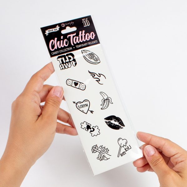 CONJUNTO DE 10 TATUAGENS TEMPORÁRIAS - CANDY COLLECTION CHIC TATTOO SECRET PLAY - Image 4
