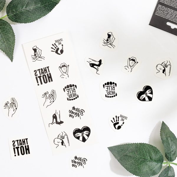 CONJUNTO DE 10 TATUAGENS TEMPORÁRIAS - KINKY COLLECTION CHIC TATTOO SECRET PLAY - Image 6