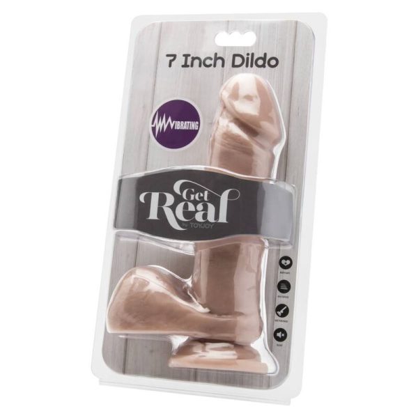 GET REAL - DILDO 18 CM COM BOLAS VIBRADOR PELE - Image 2