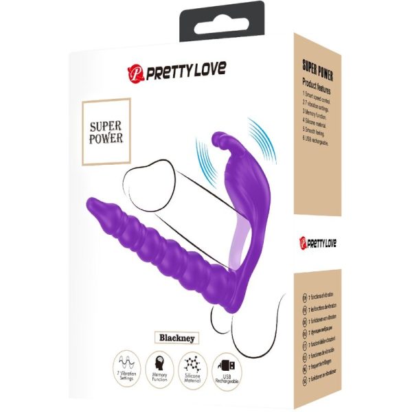 PRETTY LOVE - BLACKNEY ANÃIS PARA PÃNIS COM PLUG VIBRADOR - Image 6