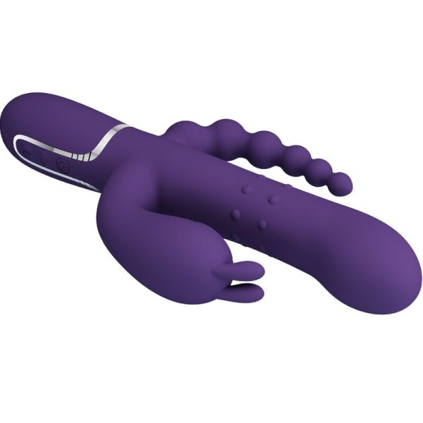 PRETTY LOVE - CAMMY TRIPLO VIBRADOR MULTIFUNÃÃO 4 EM 1 ROXO - Image 3