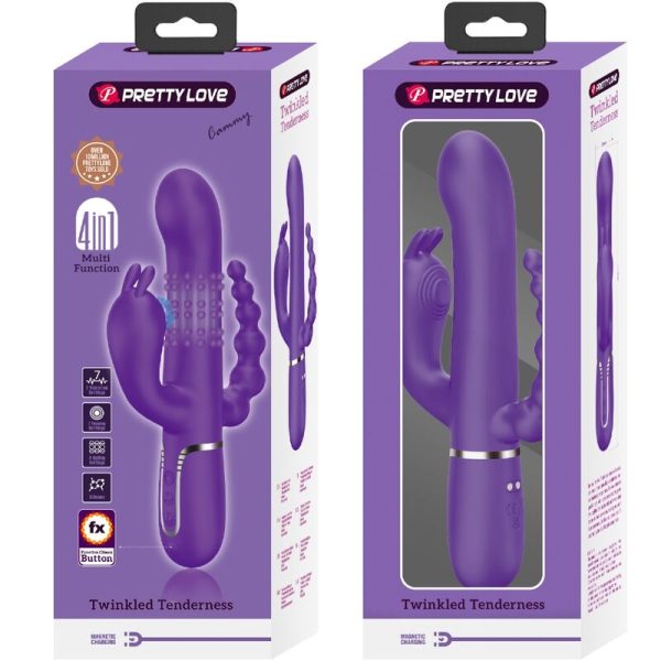 PRETTY LOVE - CAMMY TRIPLO VIBRADOR MULTIFUNÃÃO 4 EM 1 ROXO - Image 9