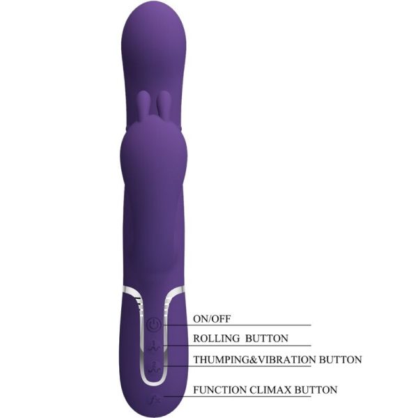 PRETTY LOVE - CAMMY TRIPLO VIBRADOR MULTIFUNÃÃO 4 EM 1 ROXO - Image 6