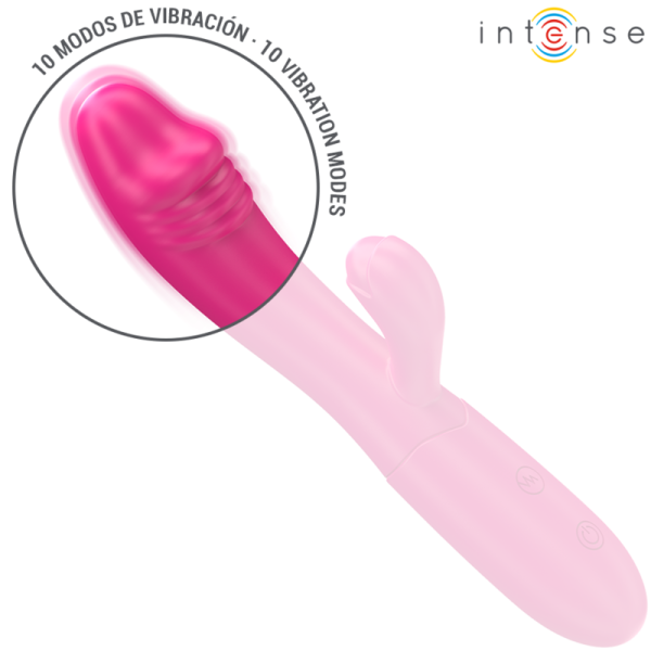 INTENSE - IVY VIBRADOR FLEXÃVEL 10 VIBRAÃÃES COM LÃNGUA ESTIMULANTE ROSA - Image 3