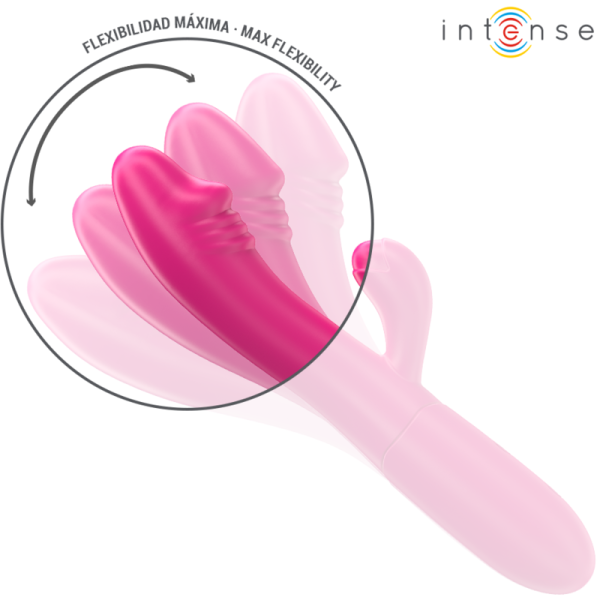 INTENSE - IVY VIBRADOR FLEXÃVEL 10 VIBRAÃÃES COM LÃNGUA ESTIMULANTE ROSA - Image 5